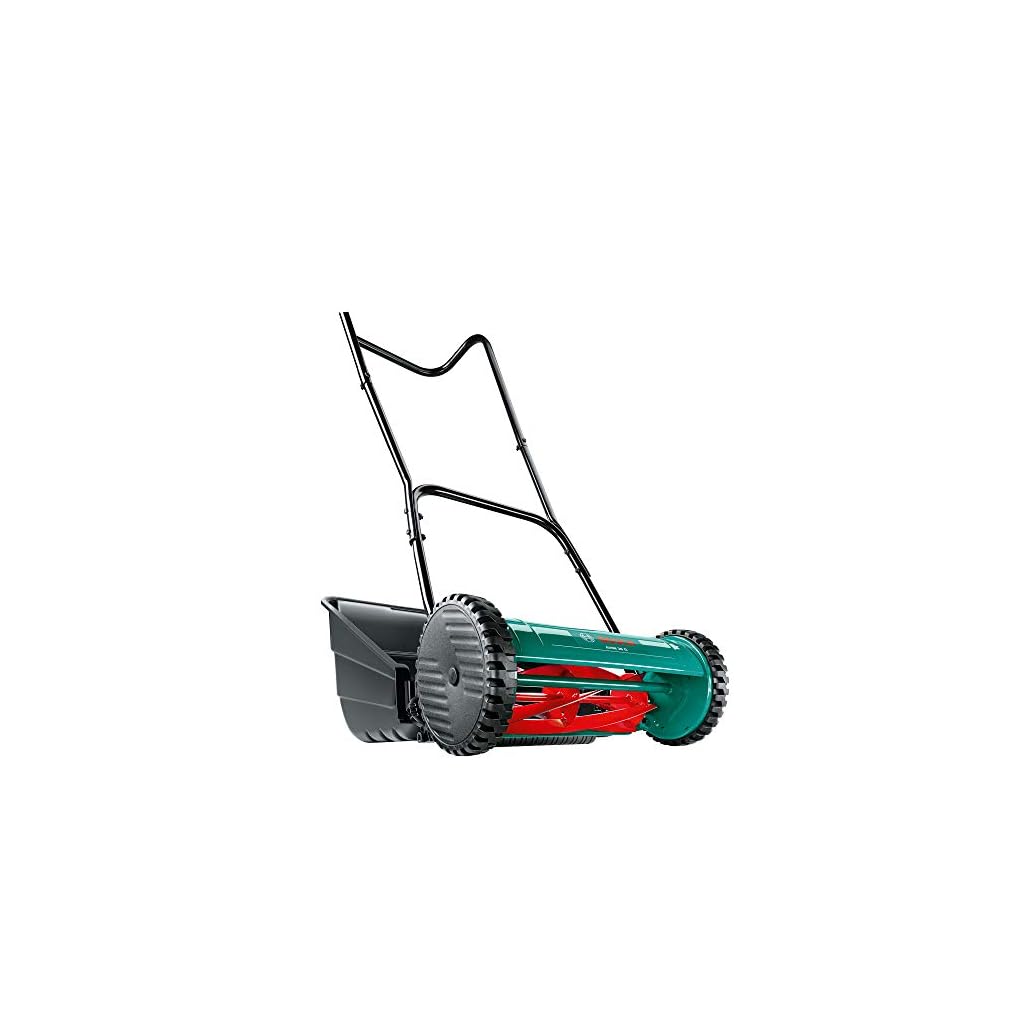 Bosch Manual Hand Push Cylinder Lawn Mower, 38 cm, with Grass Catcher