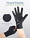 Lanyi Running Sports Gloves Compression Lightweight Windproof Anti-Slip Touchscreen Warm Liner Cycling Work Gloves Men Women