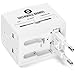 Greenwald's International Travel Power Adapter [US UK EU AU CN UAE], Universal Plug, Dual USB Charging Ports & AC Socket Works In 150 Countries
