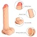 Realistic Dildo Thrusting G spot Remote Control Vibrator with Strong Suction Cup for Hand-Free Sex, Loverbeby Silicone Vibrant Penis Rechargeable Waterproof Anal Vibrating Membrum for Women and Men