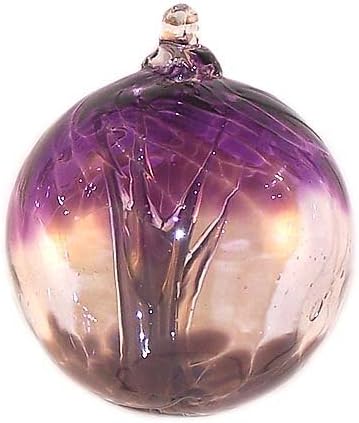 Witch Ball Spirit Tree Violet (Mini) 2.5 Inch by Iron Art Glass Designs
