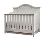 Thomasville Kids Southern Dunes Lifestyle 4-in-1 Convertible Crib, White, Easily Converts to Toddler Bed Day Bed or Full Bed, Three Position Adjustable Height Mattress (Mattress Not Included)