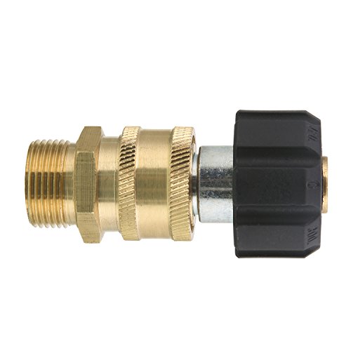 BLACK RIDGE Pressure Washer Adapter Set, Quick Connect Kit, M22 15mm