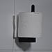 Marmolux Acc Burghead Series 20833-BL Bath Toilet Paper Holder Stainless Steel, Black