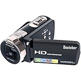 Camera Camcorders, Besteker HD 1080P 24 MP 16X Digital Zoom Video Camcorder with LCD and 270 Degree Rotation Screen