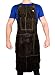 Waylander Leather Welding Apron Flame Resistant Heavy Duty Bib 40" Dark Brown with Adjustable Cross Back Apron Straps and Pocket for Men and Women