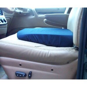 Seat Wedge Cushion, 15x14 In. Blue Washable Cover