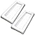 Mantello Portable Inflatable Buffet Serving Bar Tray for Food Drinks w/ Drain Plug (Set of 2)