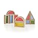 Guidecraft Rainbow Blocks Set - 10 Pcs. Kids Learning & Educational Toys, Stacking Blocks