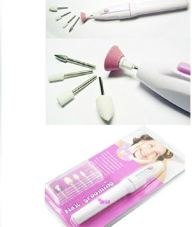 Pro Pen Shape Nail Drill Art File Electric Manicure Set 5 Bits Salon Shaper by viptao