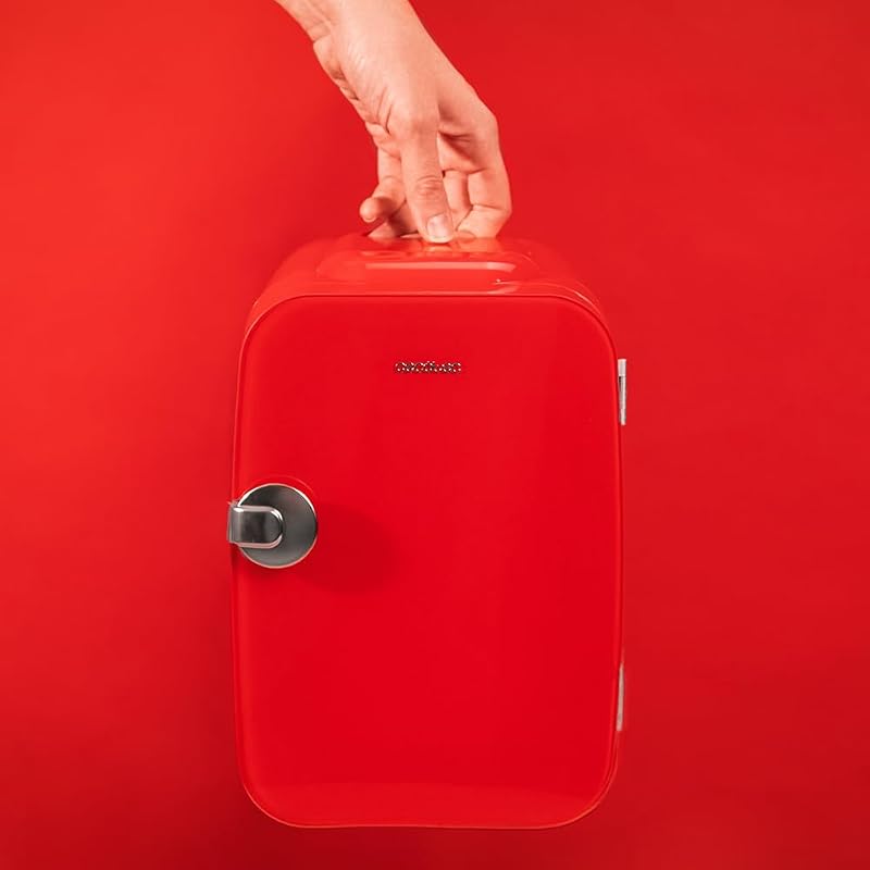 Mini Nevera Bolero MiniCooling 4L Río Red, Funcionamiento 12V-220V, Compatible coche y caravanas, Función enfriamiento y calentamiento, Rango temperatura 5-65º, Transporte fácil