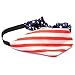 AKOAK New American Flag Headband USA 4th of July Head wrap Fashion Elastic Hair Bands Bandana Turban Hair Accessories