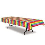 Tie Dayed Plastic Table Cover (Pack of 3)