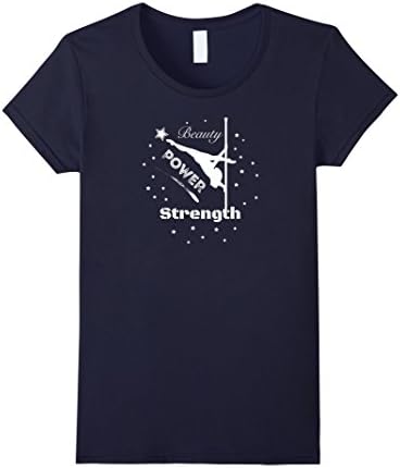 Women's Pole Dancing in Space T-Shirt Medium Navy