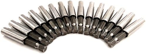 15 pcs 60mm 1/4" Hex Magnetic Screwdriver Extension Socket Drill Bit Holder Sleeve Screwdriver Extension Rod Adapter Power Tools