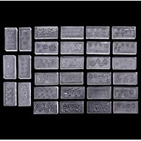 Misright 30Pcs Jewelry Pendant Mold Jewelry Casting Mold, Bracelet Pendant Jewelry Tools Kit Silicone Necklace Earrings Jewelry DIY Craft