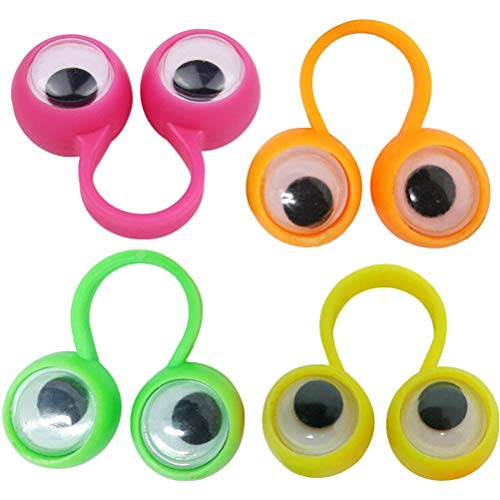 Polymer Finger Toy Eyes Finger Ring Educational Intelligent Finger Toy Finger Toy for Kids Children Gift 10PCS(Random Color) - Thumbnail 7