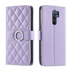 Lucyliy Compatible with Xiaomi Redmi 9 Case Flip PU