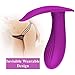 Powerful Portable Handheld Invisible Wearable- Massage Wireless V-ǐbr-át-ors -USB Rechargeable Remote Control Toy -Purple
