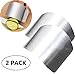 ZOCONE 2 PCs Finger Guard For Cutting Kitchen Tool Finger Guard Stainless Steel Finger Protector Avoid Hurting When Slicing and Dicing Kitchen Safe Chop Cut Tool (PH0088)