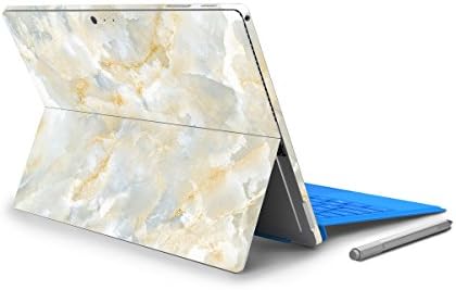 Beige Cracked Marble Pattern Skin Sticker PVC Protective Skin Decal Vinyl Cover Protector for Microsoft Surface Pro 4