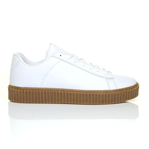 RIHANNA Women's PU Leather White Pumps 