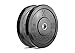 Premium Black Bumper Plate Solid Rubber with Steel Insert - Great for Crosstraining Workouts (25lb Pair)
