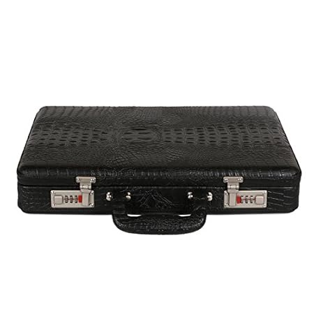 OBANI Faux Leather Briefcase Black