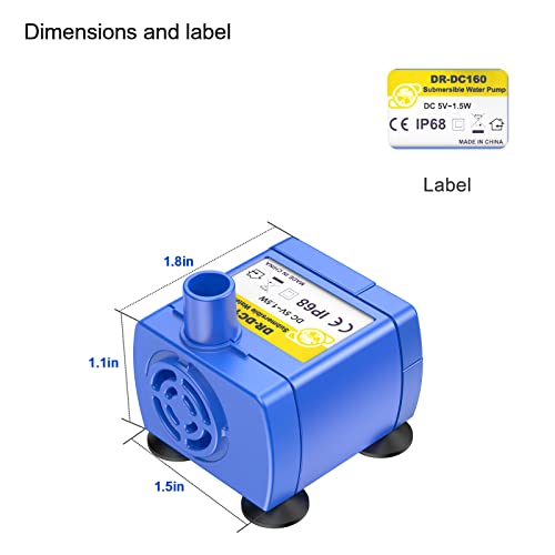 Wonder Creature Aurora Pet Fountain Water Pump, Pet Fountain Motor Cat