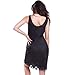 Women's Full Slip With Lace Bust Black 34
