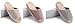 Bronze Times (TM) Unisex Vertical Stripes Indoor Cotton Flax House Slippers (C-beige)