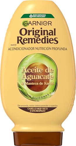 Original Remedies Aceite de aguacate y manteca de karité Acondicionador para pelo rebelde y encrespado 250 ml
