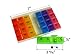 Very Small Pill Organizer 7 Day Weekly Travel Case Medication Reminder Pill Box Morning Noon Afternoon Night Daily 28 Detachable Compartments
