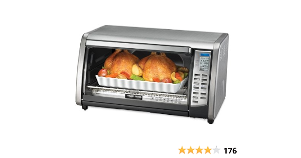 Black \u0026 Decker cto6301 Digital ventaja 6-slice convección horno tostador,  acero inoxidable : Hogar y Cocina - Amazon.com