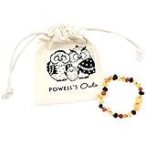 Baltic Amber Teething Bracelet or Anklet for Babies, Toddlers, and Kids - Lab-Tested - Raw Unpolished Multicolored - 5.5 Inches