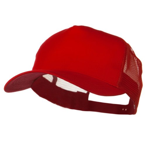 New Big Size Trucker Mesh Cap - Red (for Big Head)