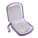 Foxnovo Portable Clear Plastic 40 CD DVD VCD Disc Holder Storage Box Bag Wallet Case Protector Organizer (Purple)