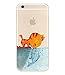 iPhone 6 Case, DECO FAIRY® Protective Case Bumper[Scratch-Resistant] [Perfect Fit] Translucent Silicone Clear Case Gel Cover for Apple iPhone 6 (Cat Kisses Fish iPhone 6 4.7)