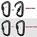 12KN Aluminium Wiregate Carabiners - 4 Pack - Rated 2645 LBS Each – 7075 - VANWALK Lightweight Carabiner Clips for Hammock Climbing Rocking (Orange)
