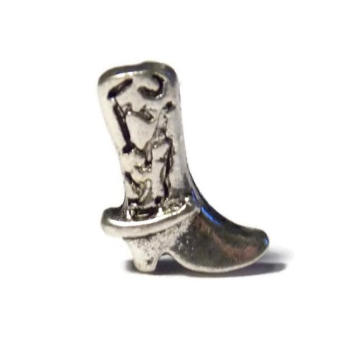 Cowboy Boot Floating Locket Charm Old School Geekery Brand Floating Locket Western Wear Charm for Floating Lockets