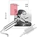 Type C to 3.5mm Headphone Audio Jack Adapter, VIMVIP USB C to 3.5mm Aux Microphone Connector Cable for UBC-C Devices Google Pixel 2/XL, Mote Z, HTC U11, Huawei, Xiaomi (Silver)