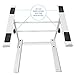 AxcessAbles LTS-02 Height/Width Adjustable Tabletop Laptop Stand with Clamps for DJ Laptop, Compact Mixer, Gaming Console (White) Ergonomic Riser Compatible with MacBook, Air, Pro, Dell XPSthumb 4