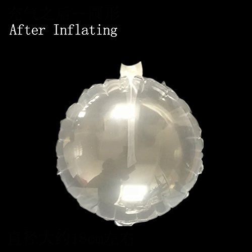 ZZ Lighting 50PCS Transparent Inflatable Dunnage Bag Cap Shaper with Hand Inflator(9.8"9.8")