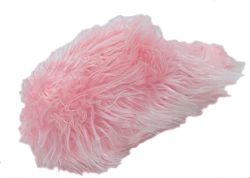 Yellow Super Hairy Fuzzy Slippers
