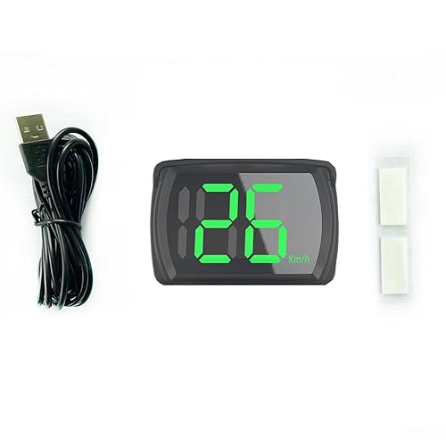 Car HUD Headup Display MPH GPS Digital Speedometer with LED Large Font Display for Car Truck SUV Motorcycle(With Car Charge Adapter,MPH)