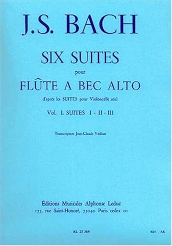 Download 6 SUITES (D'APRES LES SUITES POUR VIOLONCELLE) VOLUME 1:SUITES 1-2-3 F.A B.ALTO PDF