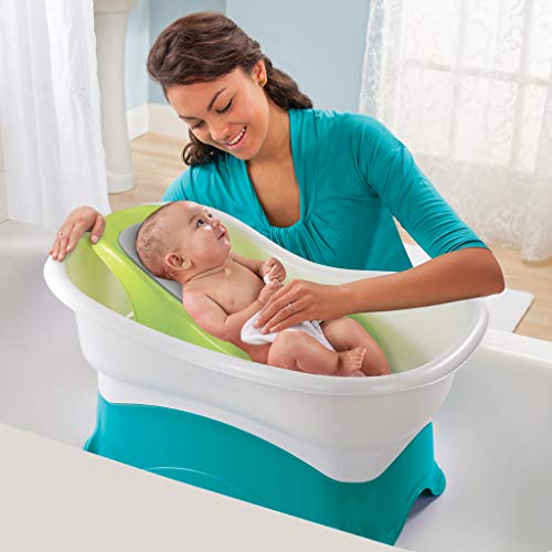 Summer Comfort Height Bath Tub Elevated and Spacious Baby Bathtub with