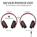 Bluetooth Headphones Over Ear, Rydohi Foldable Wireless and Wired Stereo Headset with Built-in Mic, Micro SD/TF, FM Radio, Soft Earmuffs & Light Weight for Cell Phone PC TV Travel (Black-Red)thumb 3
