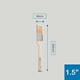 Harris Trade Angled Sash Brush 1.5 inch Paint Brush Smooth Finish Control view 7
