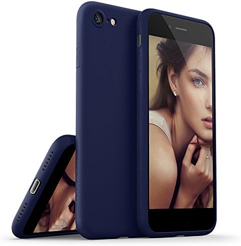 iPhone 7 Case, Moduro [MINIMALIST SERIES] Full Coverage Ultra Thin [1.0mm] Slim Fit TPU Case for iPhone 7 (Matte Navy Blue)